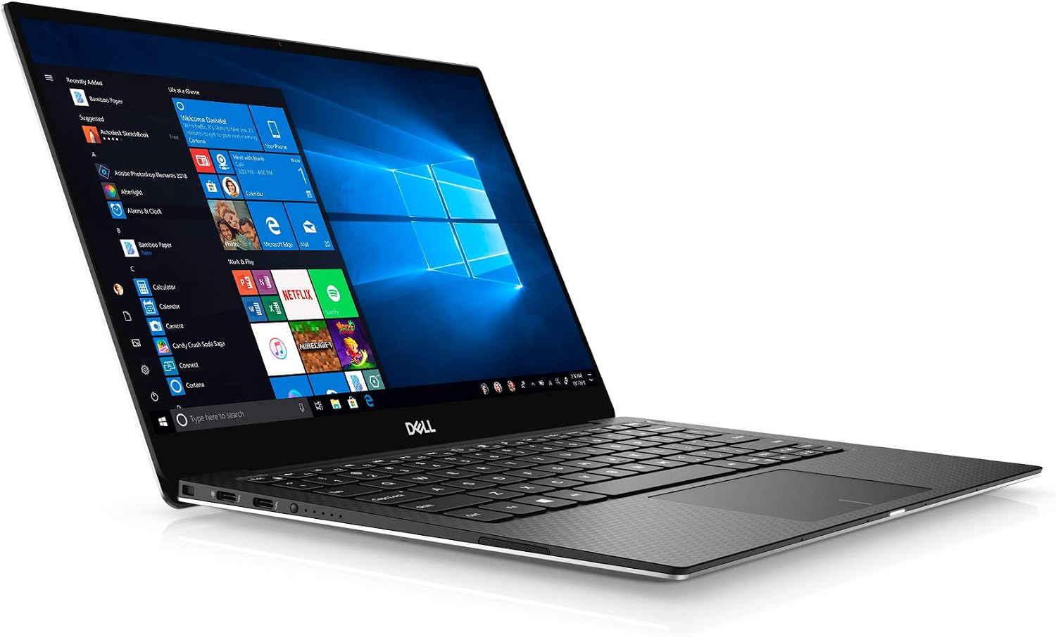 Dell XPS 13 7390 Laptop 13.3 inch, FHD InfinityEdge Touch, 10th Gen Intel Core i7-10710U, UHD Graphics, 256GB SSD, 16GB RAM, Windows 10 Home, XPS7390-7138SLV-PUS
