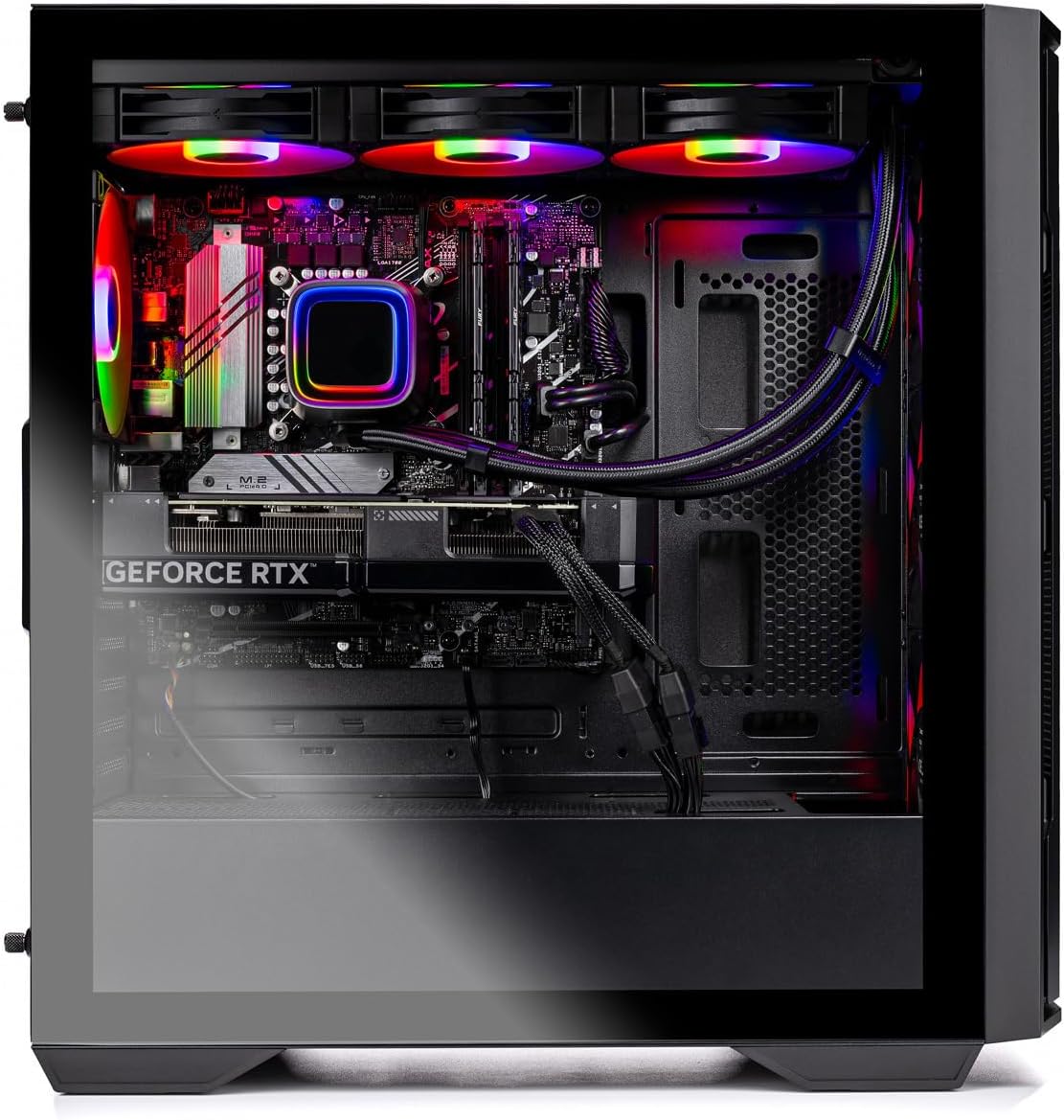 Skytech Gaming Rampage Desktop PC, Intel i7 14700F 2.1 GHz (5.3GHz), AMD RX 9070XT 16GB, 1TB Gen4 NVMe SSD, 32GB DDR5 RAM 5600 RGB, 850W Gold PSU, 360mm ARGB AIO, Wi-Fi, Win 11