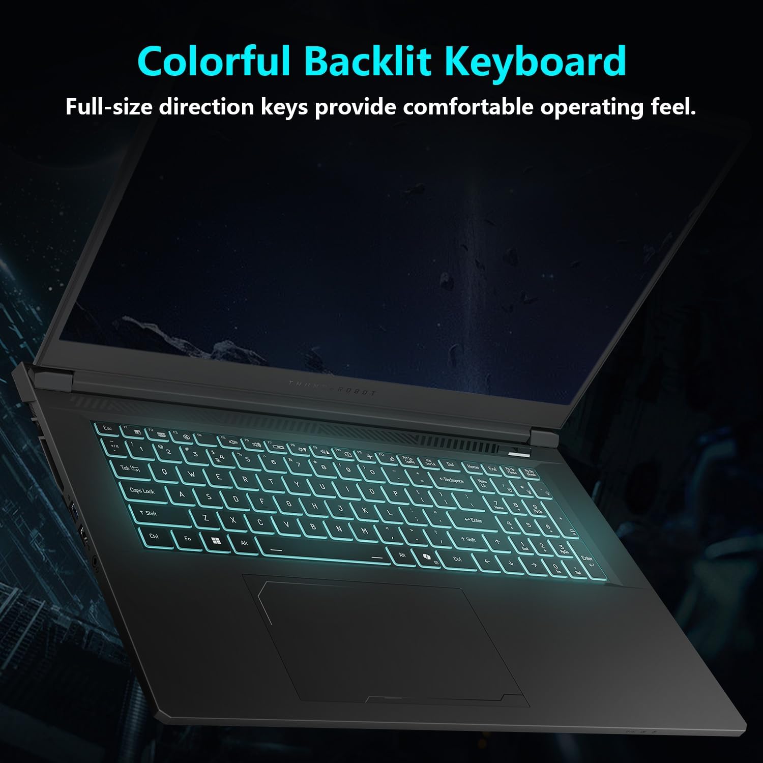 Thunderobot Storm 17 5070 Gaming Laptop, 17.3' QHD 165Hz 2K Display, Core i7-13620H, GeForce RTX 5070, 32GB DDR5 RAM, 1TB SSD, RGB Backlit Keyboard, HDMI, Wi-Fi 6, Win11 Home