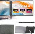 Laptop Screen Extender, 2025 Upgraded Ultra-Thin 14' FHD 1080P Portable Monitor, Lightweight Dual Laptop Monitor Extender for 13-17.3' Laptops, Plug n Play for Windows/Mac/Android