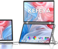 KEFEYA Laptop Screen Extender,15.6' Triple Screen Laptop Monitor Extender, 1080P FHD Portable Monitor for 13'-17.3' Laptops, Plug and Play HDMI/USB-A/USB-C for Mac/Wins/Chrome (15.6' Triple Screen)
