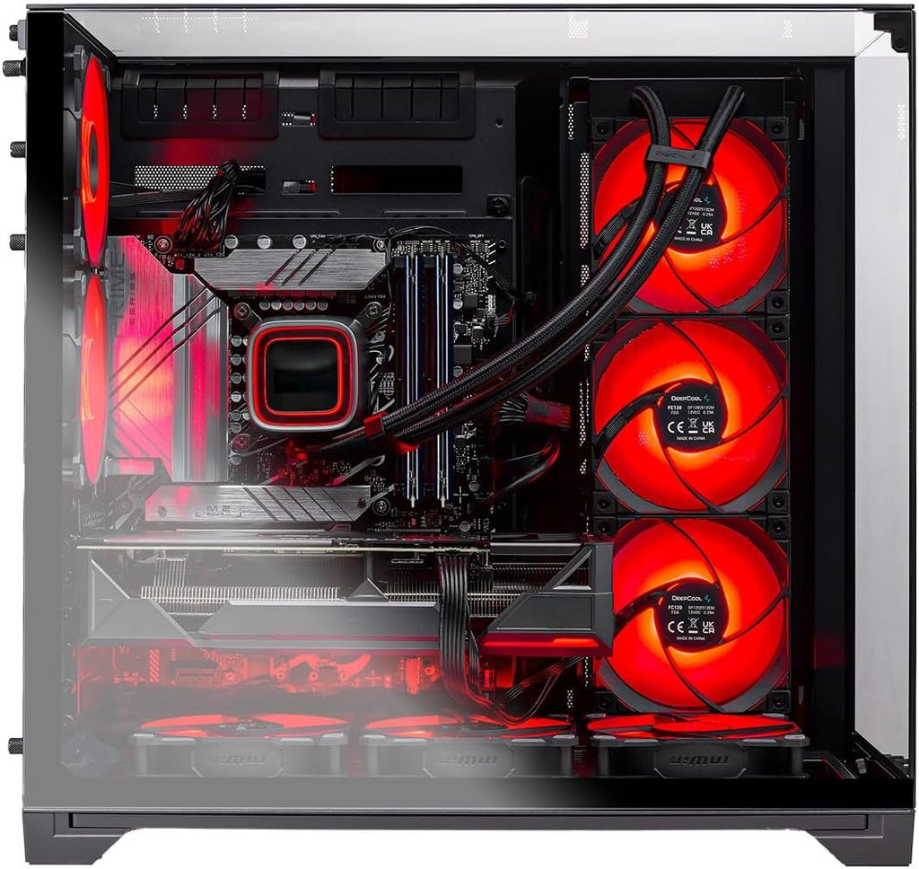 Skytech Gaming O11 Vision Gaming PC, AMD Ryzen 7 9850X3D 4.7GHz, NVIDIA RTX 5080 16GB VRAM, 1TB Gen4 NVMe SSD, 32GB DDR5 RAM 6000, 850W Gold ATX 3 PSU, 360 ARGB AIO, WI-FI 5, Windows 11, Desktop