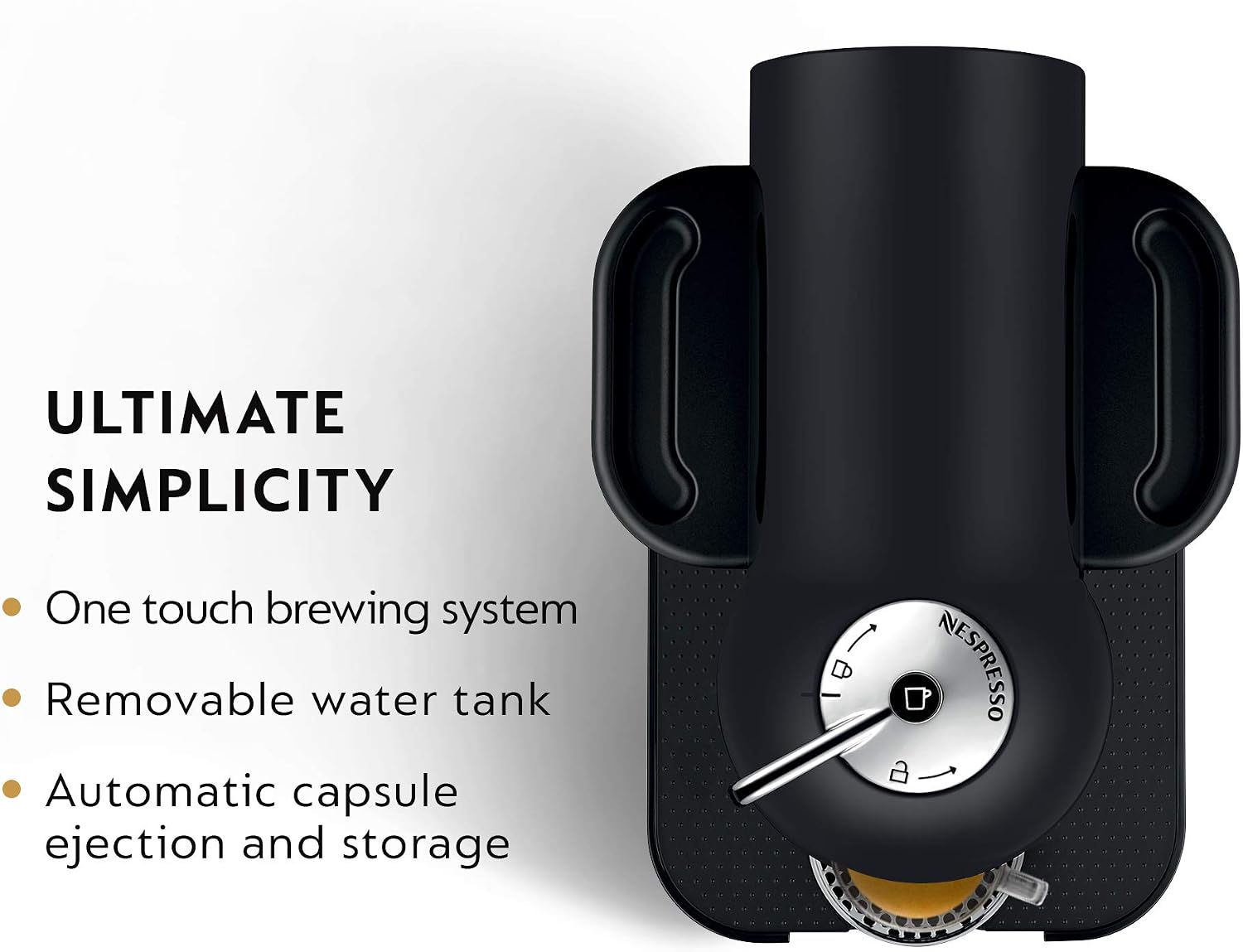Nespresso Vertuo Coffee and Espresso Maker by Breville, Matte Black, 400 mL Capacity