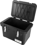 IRIS USA Hugel 44 QT Cooler, Heavy Duty Metal Buckles, Leak-Free Design, Durable Hard Cooler, Ice Chest with Bungee Strap, Molded Handles, Camping Boat Tailgating Road Trips, Charcoal Gray