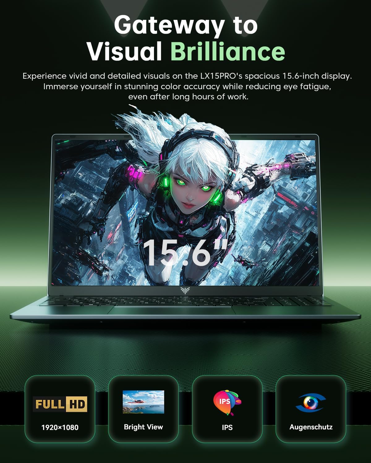 MALLRACE 2026 Laptop with AMD Ryzen 7430U Processor(Up to 4.3GHZ),ΑMD Radeon Graphics,16GB DDR4 RAM 512GB SSD,WiFi 6,15.6 inch IPS Display,Type-C,Micro SD,Webcam,Windows 11 Slim Laptop Computers