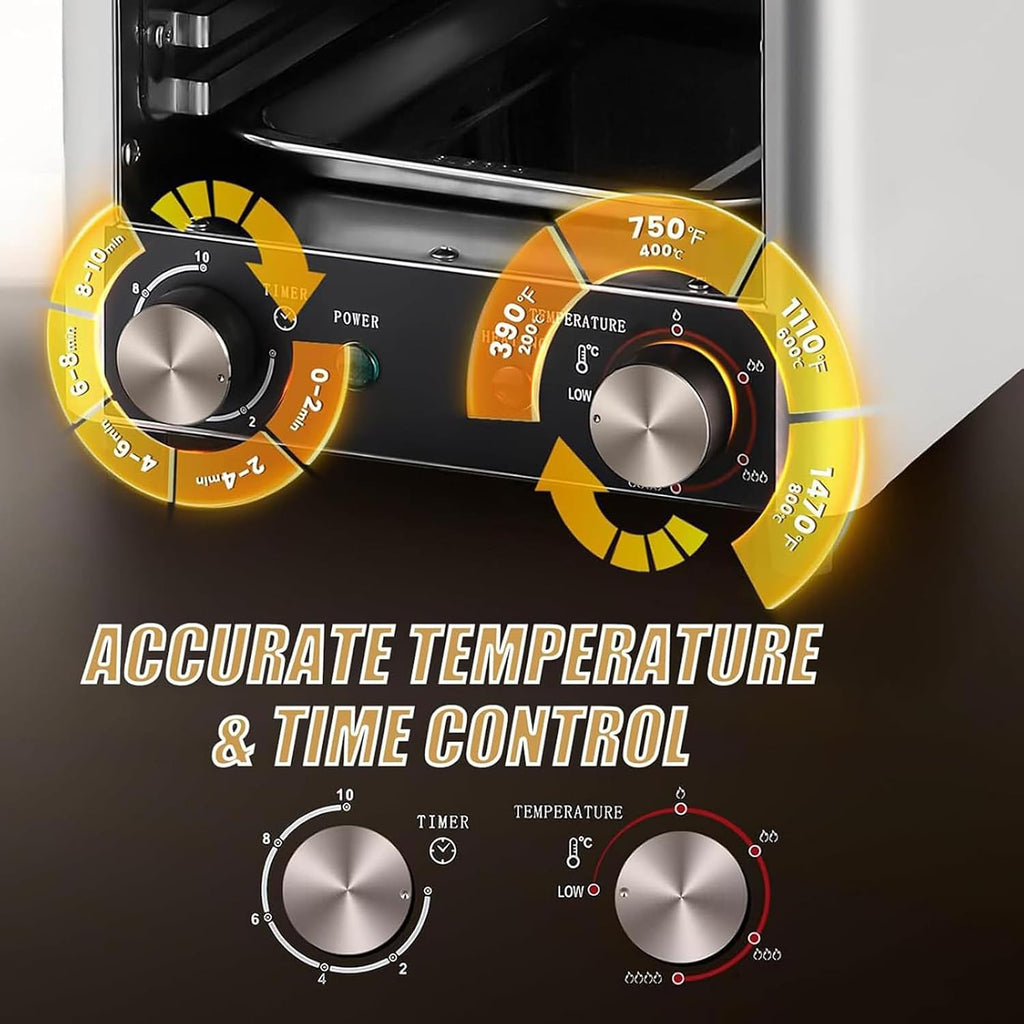 1700W Electric Steak Grill, Portable Smokeless Infrared Electric Broiler, 1472°F Stainless Steel Steak Cooker with 10-Layer Grill, Electric Infrared Grill for BBQ, Toast, Grill, Indoor