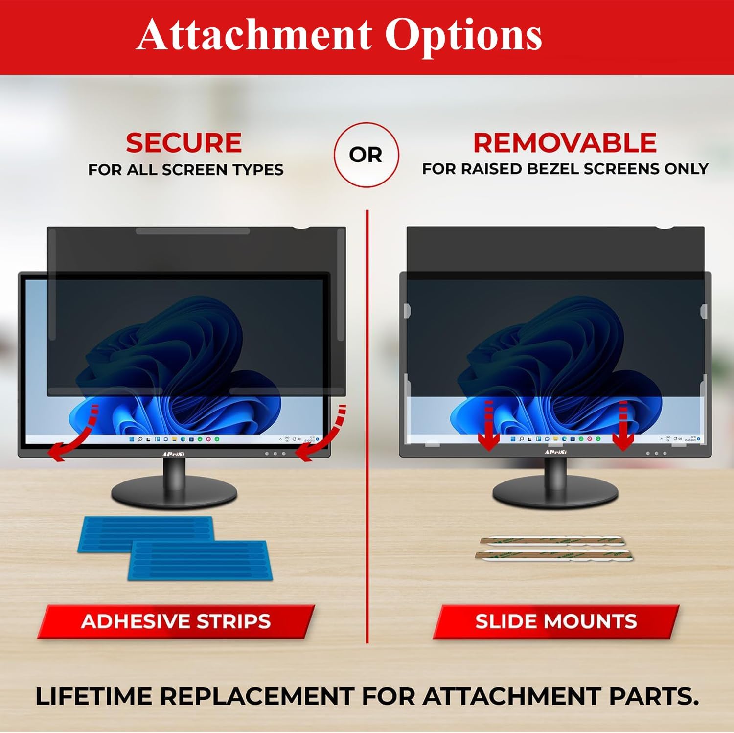37.5 Inch Privacy Screen Filter for 21:9 Curved Ultrawide Monitor | Privacy Shield | Anti Glare | Anti-Blue Light | Eye Protection | Anti Spy | Computer Security Private Filter Protector