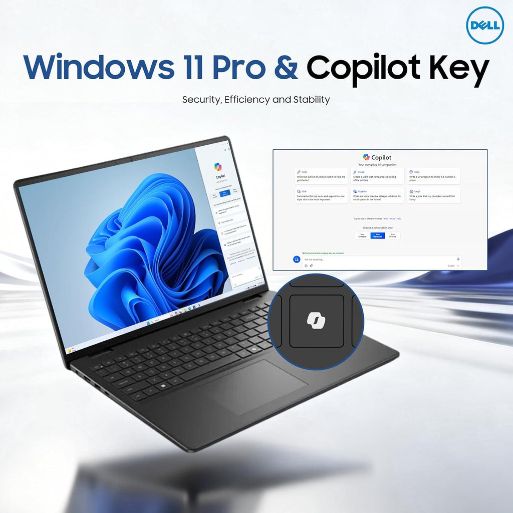 Dell Inspiron 16 Touchscreen Laptop, Intel 10-Core 7 150U (Up to 5.4 GHz), 64GB DDR5, 1TB SSD, 16'' FHD+ 300 Nits Display, Backlit Keyboard, Copilot AI, Windows 11 Pro, Wi-Fi 6, for Business Student
