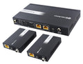 Cable Matters 4K@60Hz 4K HDMI Extender Splitter 1x2 with Local Loopout, IR Extension, and Dual Remote Display Support - Extends 4K@60Hz Video up to 115ft, 1080P@60Hz Video to 197ft