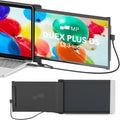 Duex Plus DS Laptop Screen Extender,13.3' FHD 1080P IPS Laptop Monitor Extender,USB Type-C/HDMI Plug and Play Portable Monitor for 13'-14.5' Laptops,Support Windows/Mac/Android/Switch Compatible