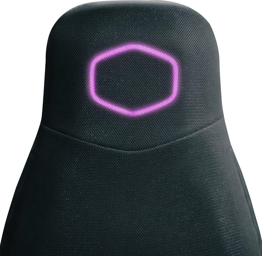 Cooler Master Synk X Ultra Black Ergonomic Real-Time Tactile Immersion Chair, Retractable Leg Rest, All-in-one Controller, Breathable Fabric, Stable Rolling Base, Solid Structure (IXC-SX1-K-US1)