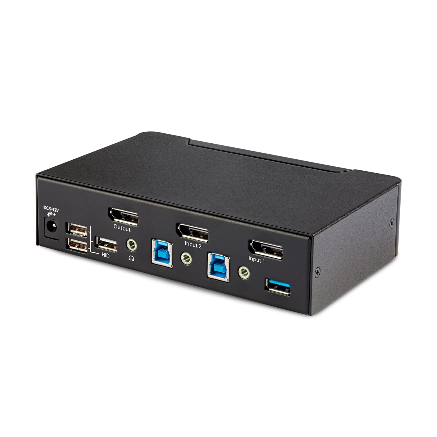 StarTech.com 2-Port DisplayPort KVM Switch, 8K 60Hz / 4K 144Hz, Single Display, DP 1.4, 2X USB 3.0 Ports, 4X USB 2.0 HID Ports, Push-Button & Hotkey Switching, TAA Compliant (D86A2-2-PORT-8K-KVM)