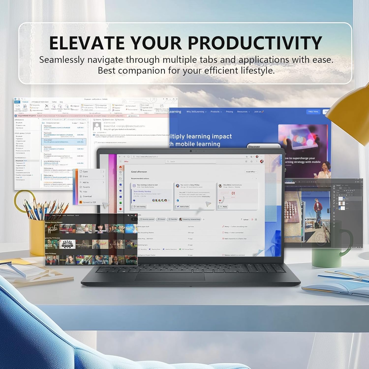 Dell inspiron 15 Laptop Touchscreen - i7-1355U -15.6' FHD Touch - 64GB RAM -2TB SSD -College Student Business Laptop Windows 11 - Office 365 -Computadora Photo Editing - 3.6lbs Light