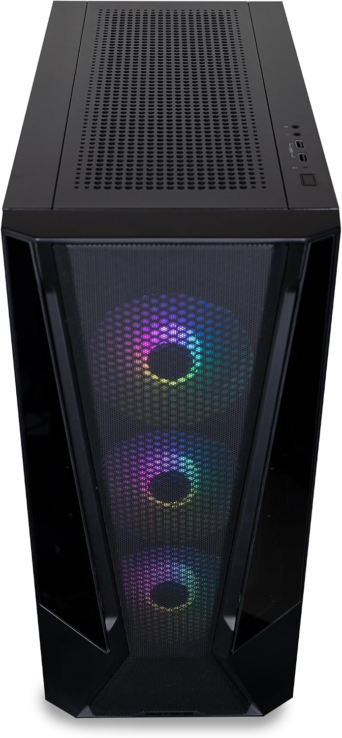 iBUYPOWER Trace 7 Mesh Gaming PC Computer Desktop TMA7N3501 (AMD Ryzen 7 5700, RTX 3050 6GB, 16GB DDR4 RGB 3200MHz (8x2), 1TB NVMe, WiFi Ready, Windows 11 Home Advanced)