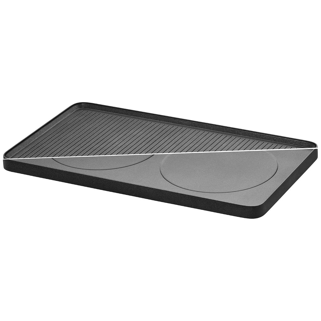 ERNITERTY WMF Lono Raclette Grill mit Pfännchen und Schiebern, Raclette 8 Personen, edelstahl matt, 1500W, White, (415040011)