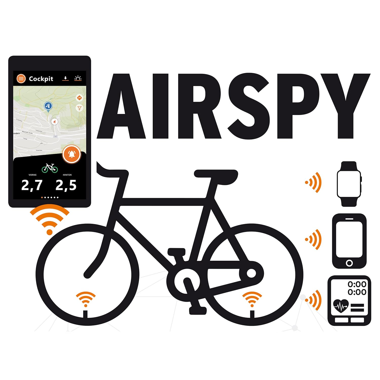 SKS Germany Airspy Interactive Pressure Gauge (Schrader)