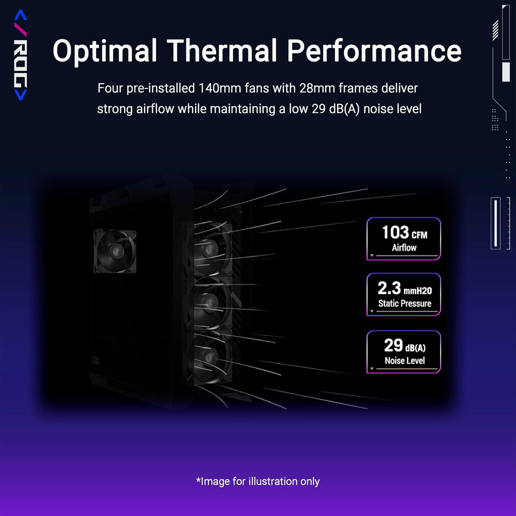 ASUS ROG Strix Helios II EATX mid-Tower Gaming PC case, with Dual Tempered Glass Side Panels, Support for Graphics Cards up to 450mm Long, Graphics Card Braces and Support for up to 420mm radiators