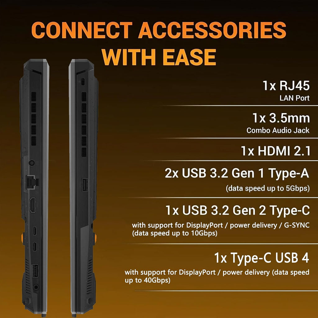 ASUS TUF A16 Gaming Laptop | 16' WUXGA IPS 144Hz | AMD 6-Core Ryzen 7 7445HS | 64GB DDR5 1TB SSD | NVIDIA GeForce RTX 4050 (194 AI Tops) | Backlit Keyboard USB 4 Wi-Fi 6 Win11 w/DLCA Accessory