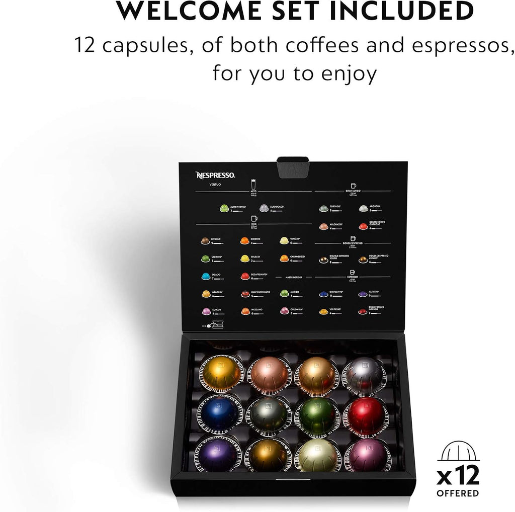 Nespresso VertuoPlus Coffee and Espresso Machine by Breville,1.1 liters, Ink Black