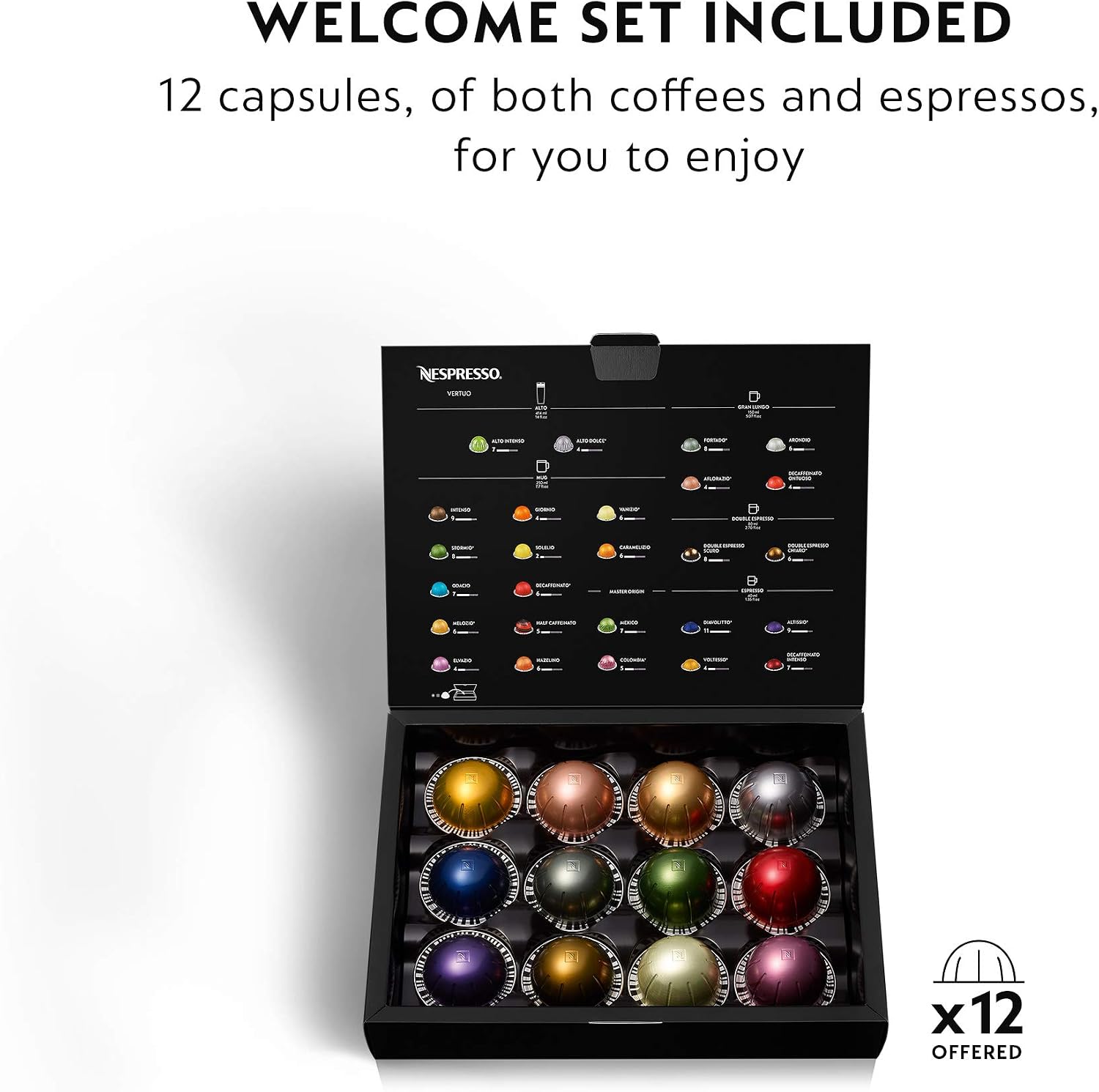 Nespresso VertuoPlus Coffee and Espresso Machine by Breville,1.1 liters, Ink Black