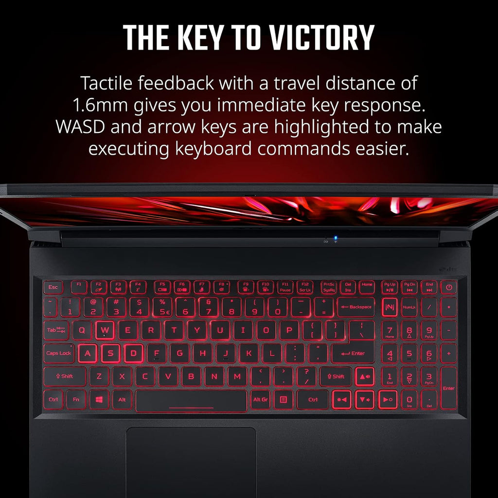 Acer Nitro 5 AN515-57-79TD Gaming Laptop | Intel Core i7-11800H | NVIDIA GeForce RTX 3050 Ti Laptop GPU | 15.6' FHD 144Hz IPS Display | 8GB DDR4 | 512GB NVMe SSD | Killer Wi-Fi 6 | Backlit Keyboard
