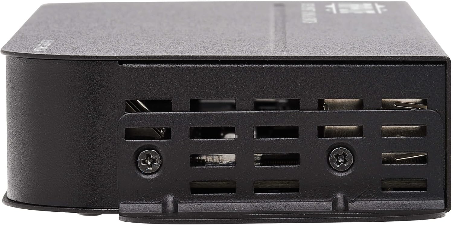 Tripp Lite 2 Port DisplayPort USB KVM Switch, Dual Port DP USB KVM Switch, 4K 60 Hz, HDR, HDCP 2.2, DP 1.4, USB 3.0 Cables, Black (B005-DPUA2-K)