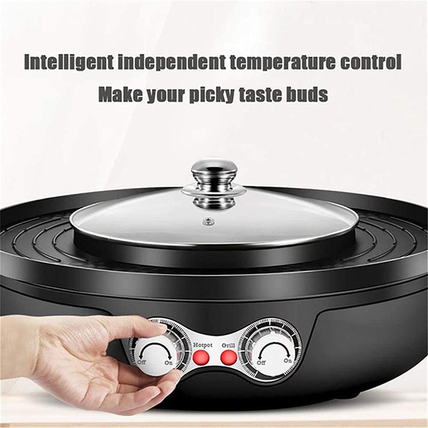 1200W Smokeless Electric Grill Plate Non Stick Griddle Plate Indoor BBQ Family Health Grill for Home Outdoor Courtyard Dinner,Household Nonstick Electric Griddle
