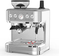 Takywep Professional Espresso Machine with Built-In Grinder and Milk Frother, 15 Bar Cappuccino and Latte Maker, Gift for Coffee Enthusiasts, Mom, Dad