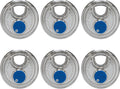 ABUS 24IB/70 Diskus Storage Padlock with 2 Keys for Outdoor, Storage, Marine, 2.75in (70mm) Wide (Keyed Alike, 6)