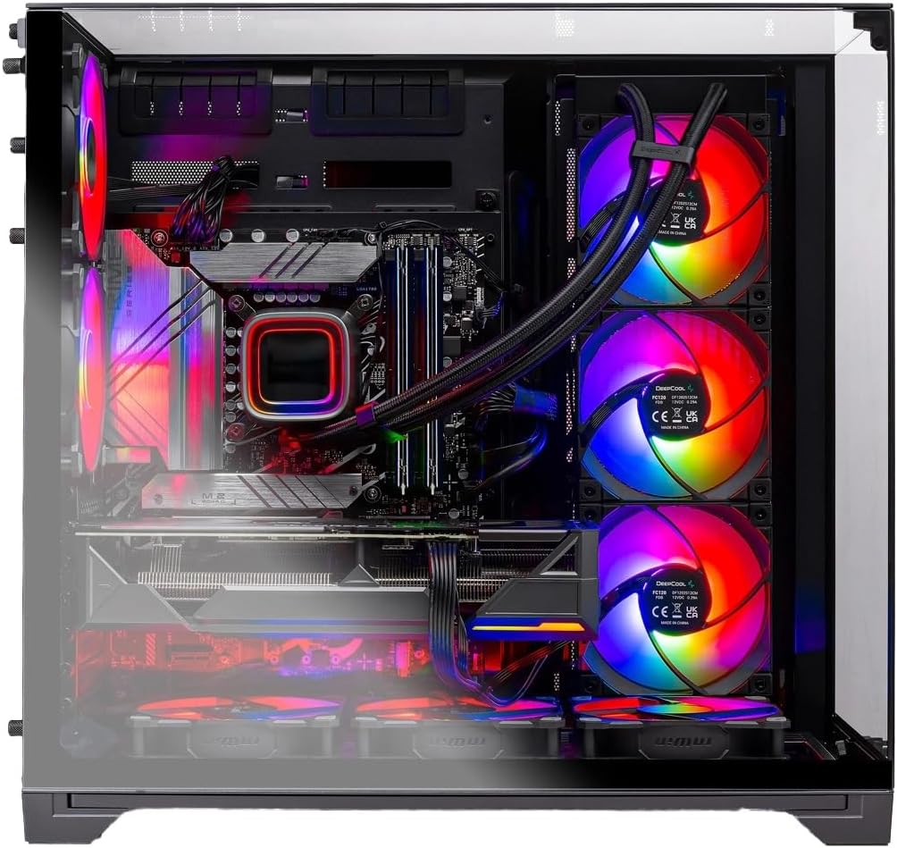 Skytech Gaming O11 Vision Gaming PC, AMD Ryzen 7 9850X3D 4.7GHz, NVIDIA RTX 5080 16GB VRAM, 1TB Gen4 NVMe SSD, 32GB DDR5 RAM 6000, 850W Gold ATX 3 PSU, 360 ARGB AIO, WI-FI 5, Windows 11, Desktop