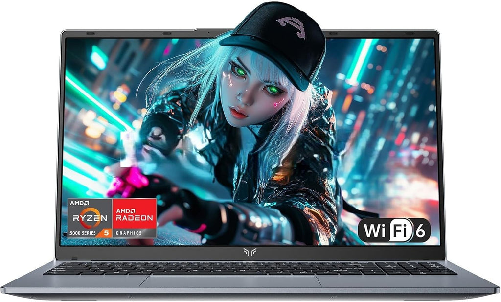 MALLRACE 2026 Laptop with AMD Ryzen 7430U Processor(Up to 4.3GHZ),ΑMD Radeon Graphics,16GB DDR4 RAM 512GB SSD,WiFi 6,15.6 inch IPS Display,Type-C,Micro SD,Webcam,Windows 11 Slim Laptop Computers
