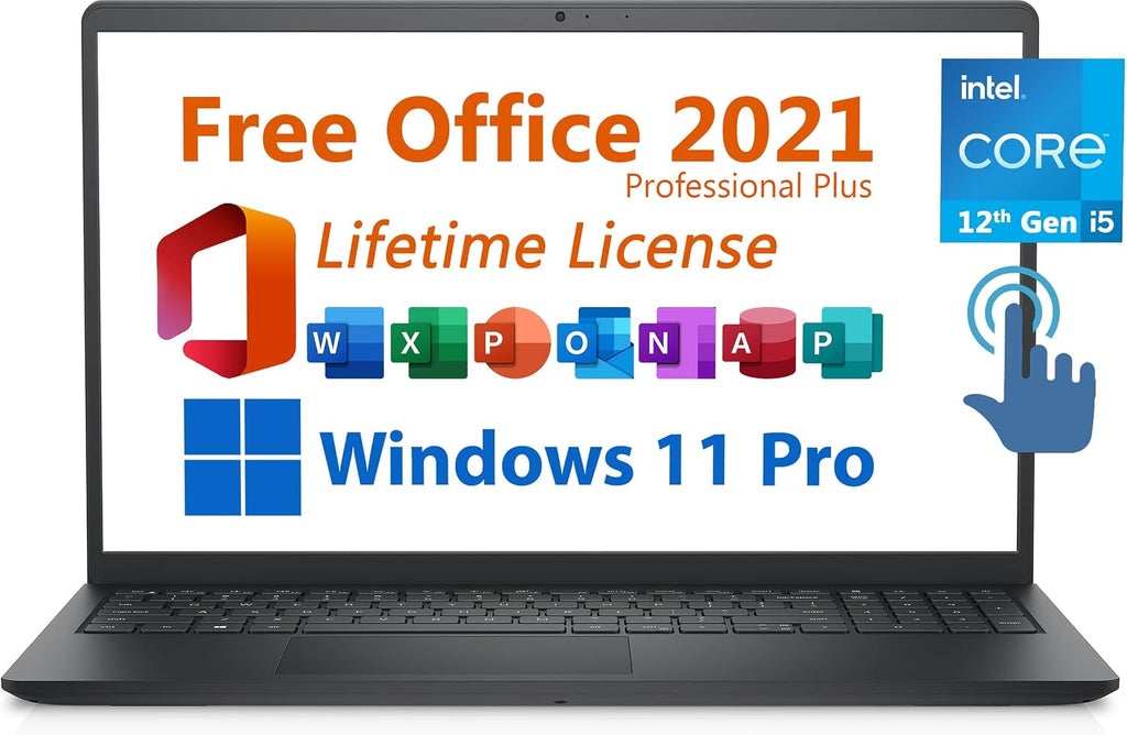 Dell 2024 Inspiron 15 Business Laptop, Free Microsoft Office 2021 with Lifetime License, 15.6' FHD 1920 x 1080, Intel Quad-Core i5-1135G7 2.4 GHz, 32GB DDR4 RAM, 1TB PCIe SSD, Windows 11 Pro, Black