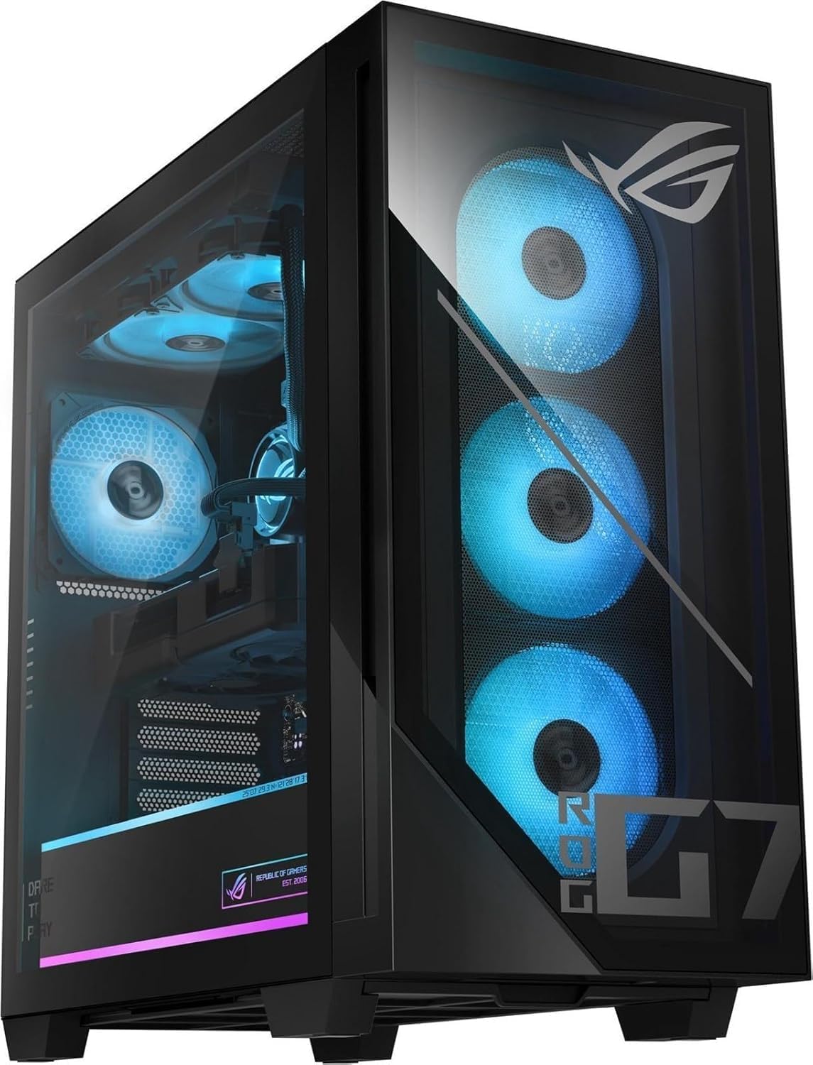 ASUS ROG Strix G700 Desktop 2TB SSD 192GB DDR5 RAM Win 11 Pro (Intel 15th gen Core Ultra 7 265K Processor Turbo to 5.60GHz, NVIDIA GeForce 4060 Ti RTX 8GB GDDR6) Gaming PC Computer