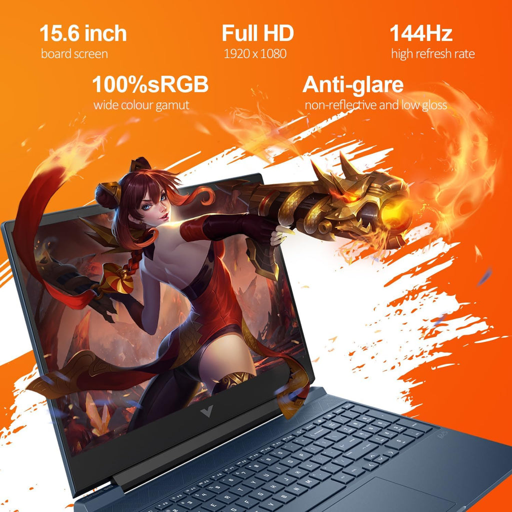 HP Victus 15 i5 Gaming Laptop | 15.6' FHD 144Hz | Intel Core i5-12450H | NVIDIA GeForce RTX 3050 | 32GB RAM 1TB SSD | Backlit KB | HDMI | Wi-Fi 6 | Windows 11 Home | ADATA 512GB External SSD Bundle