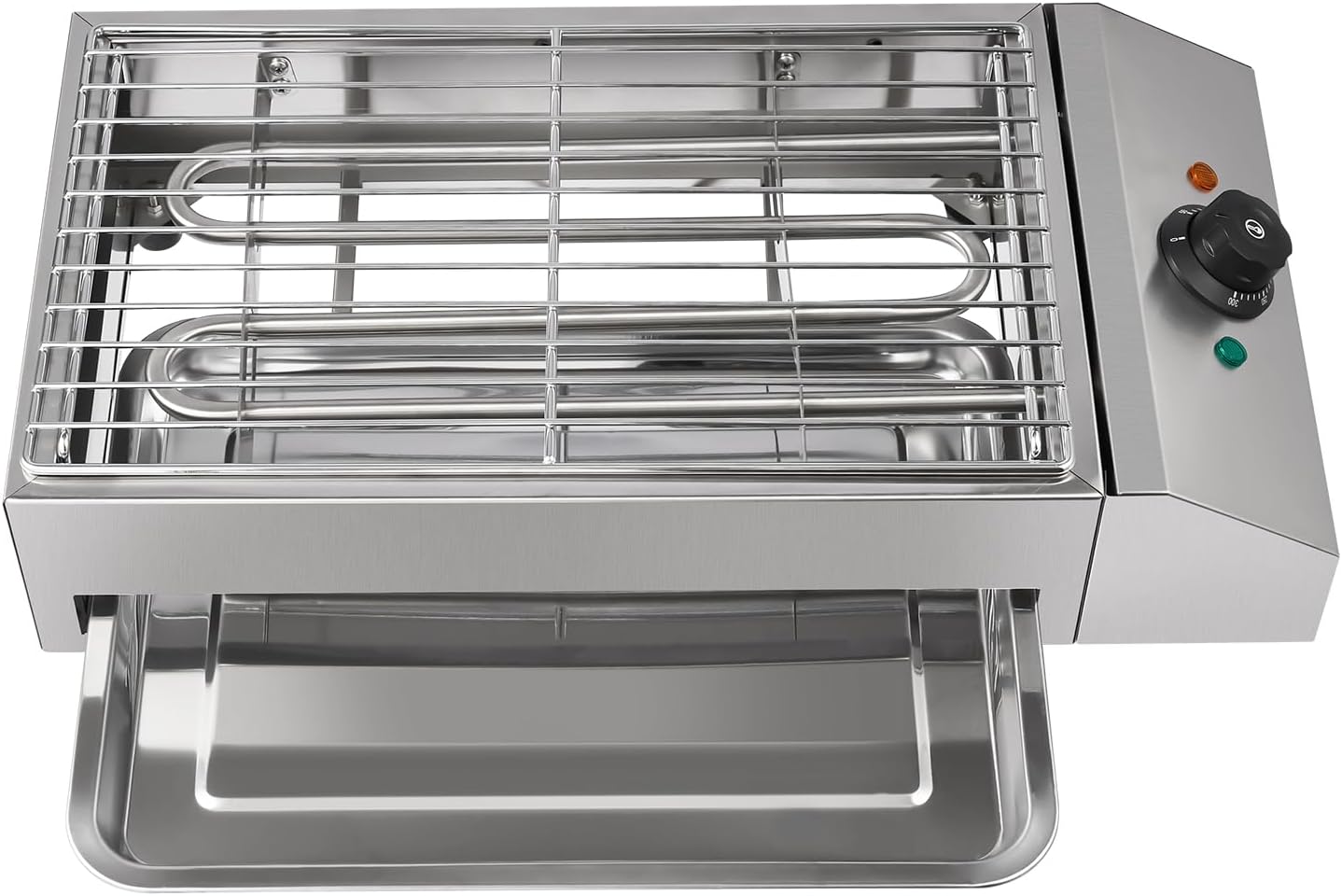 Electric Smokeless Indoor Grill - Tabletop Cooking for Home & Commercial Use, Adjustable Temperature Control up to 572℉, Perfect for Pancakes, Bacon, Steak, Burgers