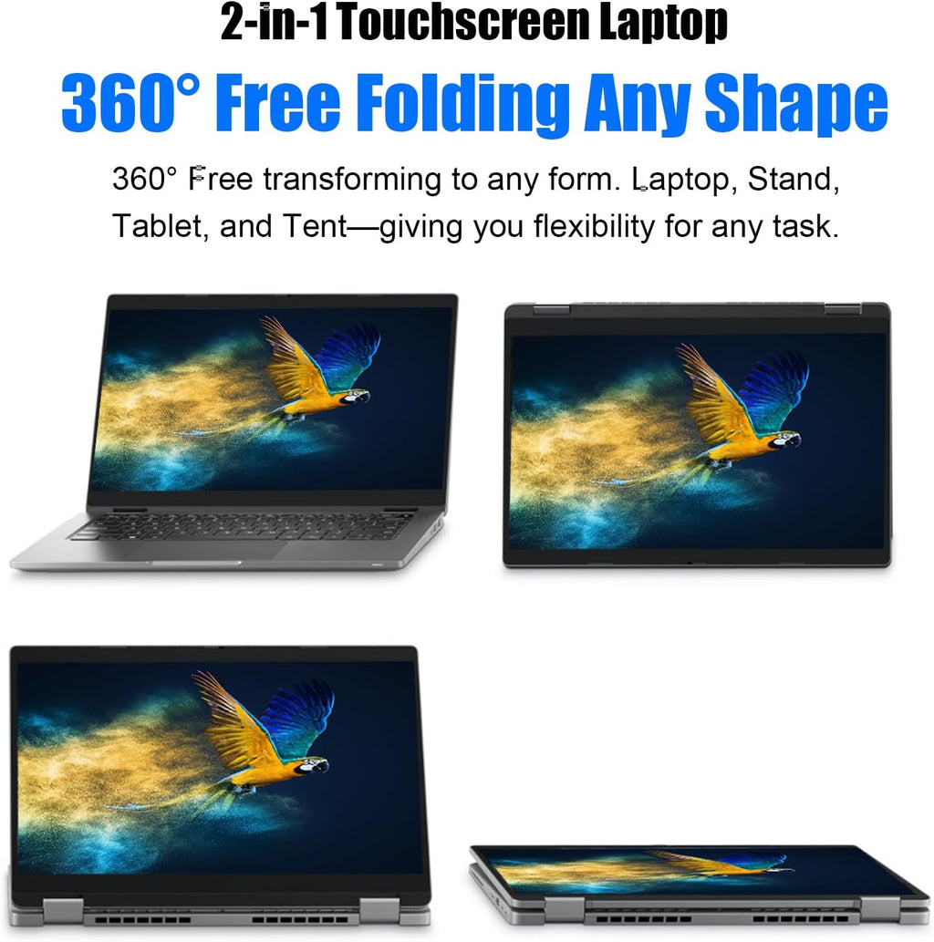 Dell Latitude 5330 2-in-1 Laptop, 13.3' Touchscreen Notebook, Full HD, Core i7-1265U, 32GB RAM,512GB SSD, 10 cores, 4.8 GHz, Windows 11 Pro(Renewed)