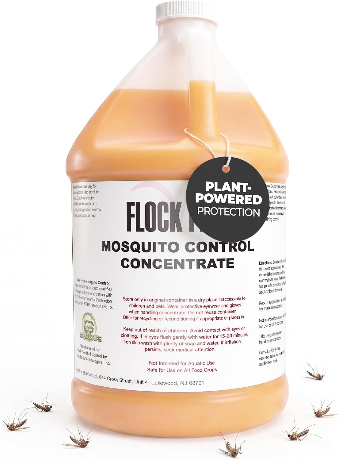 Natural Mosquito Repellent Concentrate 1 Gallon – Non-Toxic Outdoor Pest Control Spray – Kills and Repels Mosquitoes, Ticks, Fleas, Ants & More – Safe for Kids & Pets – Makes 128 Gallons