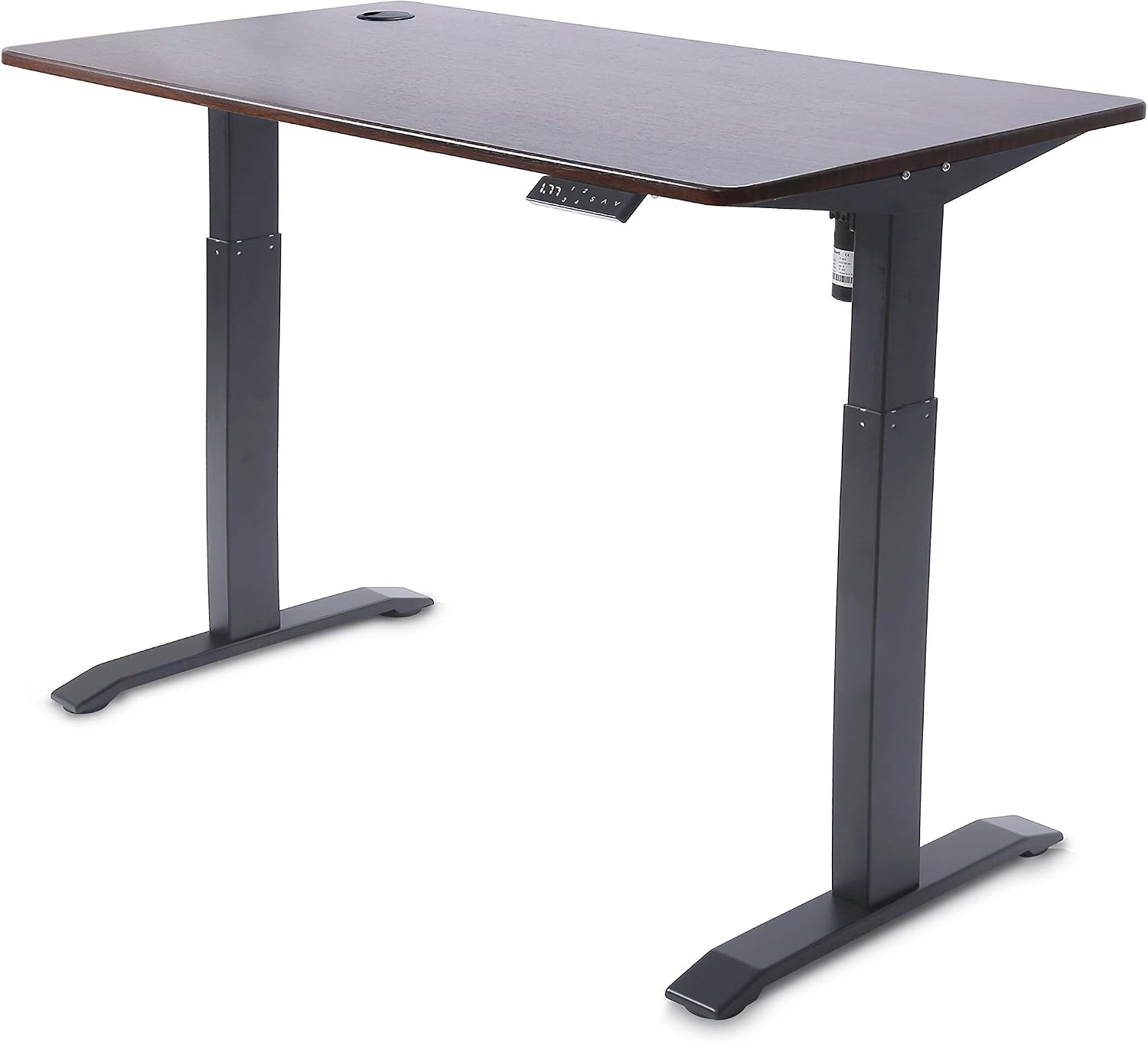 UNICOO Electric Height Adjustable Standing Desk, Electric Standing Workstation, Sit Stand Table, Home Office Compter Desk,Gaming Table, Whole-Piece Desktop 48 * 24 in (KT1001-MB)
