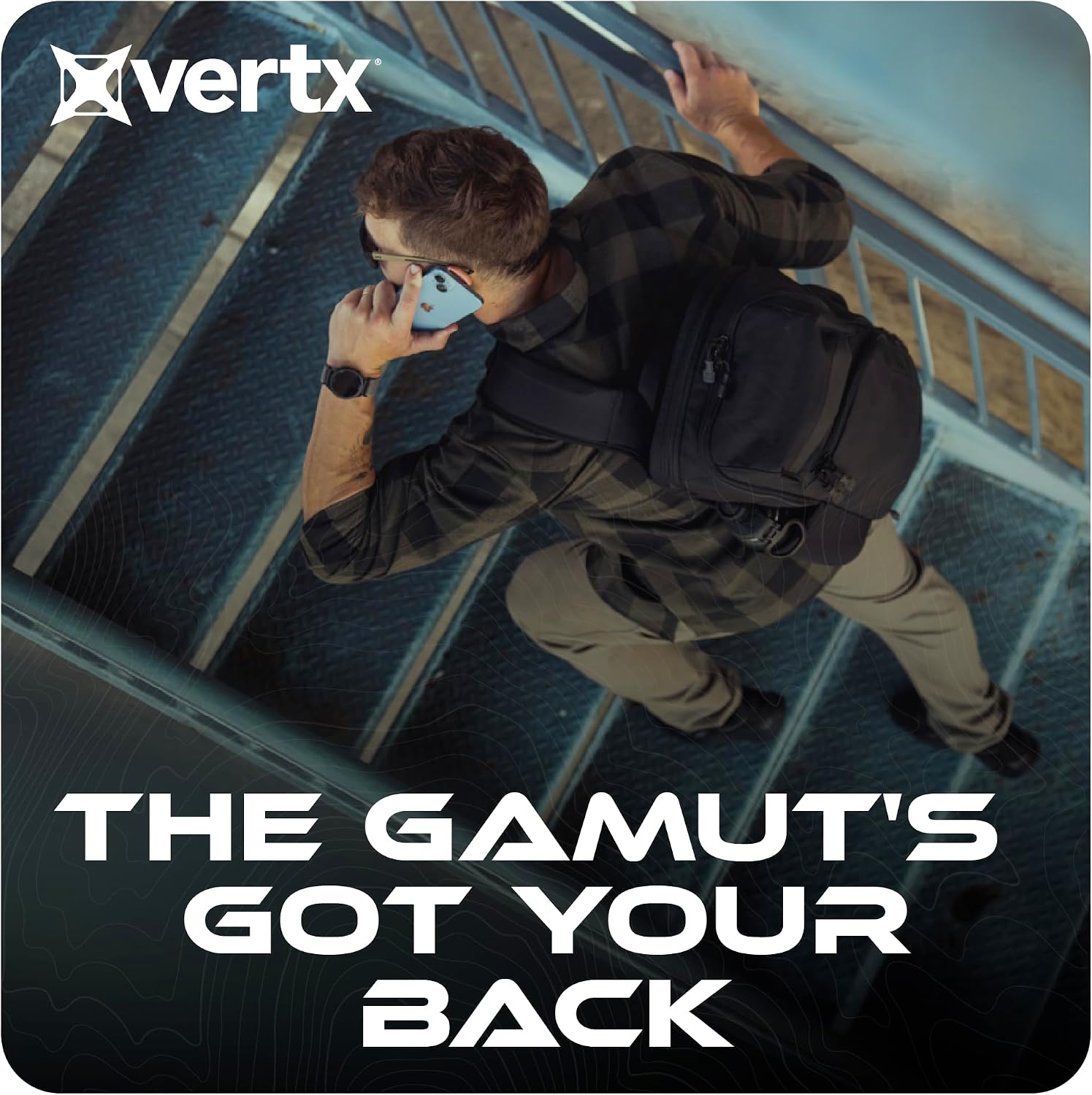 Vertx Gamut 22L Sling Backpack – Versatile, Durable Design with Ample Storage, Ideal for Everyday Use & Outdoor Adventures, Slate Grey/Black - One Size