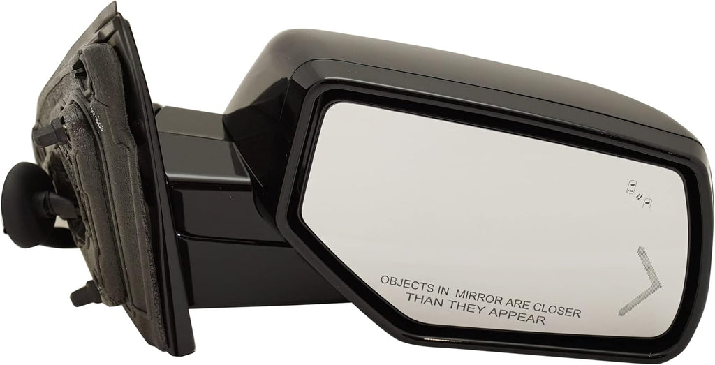 Kool Vue Right Power Heated Mirror for Chevrolet Tahoe Suburban 2015-2020 Power Fold With Signal Light, Blind Spot Monitor, Memory & Puddle Lamp; Without Auto-Dimming with 2 Caps With Object Sensor