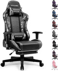 GTPLAYER Gaming Chair with Footrest Speakers Video Game Chair Bluetooth Music Heavy Duty Ergonomic Computer Office Desk Chair