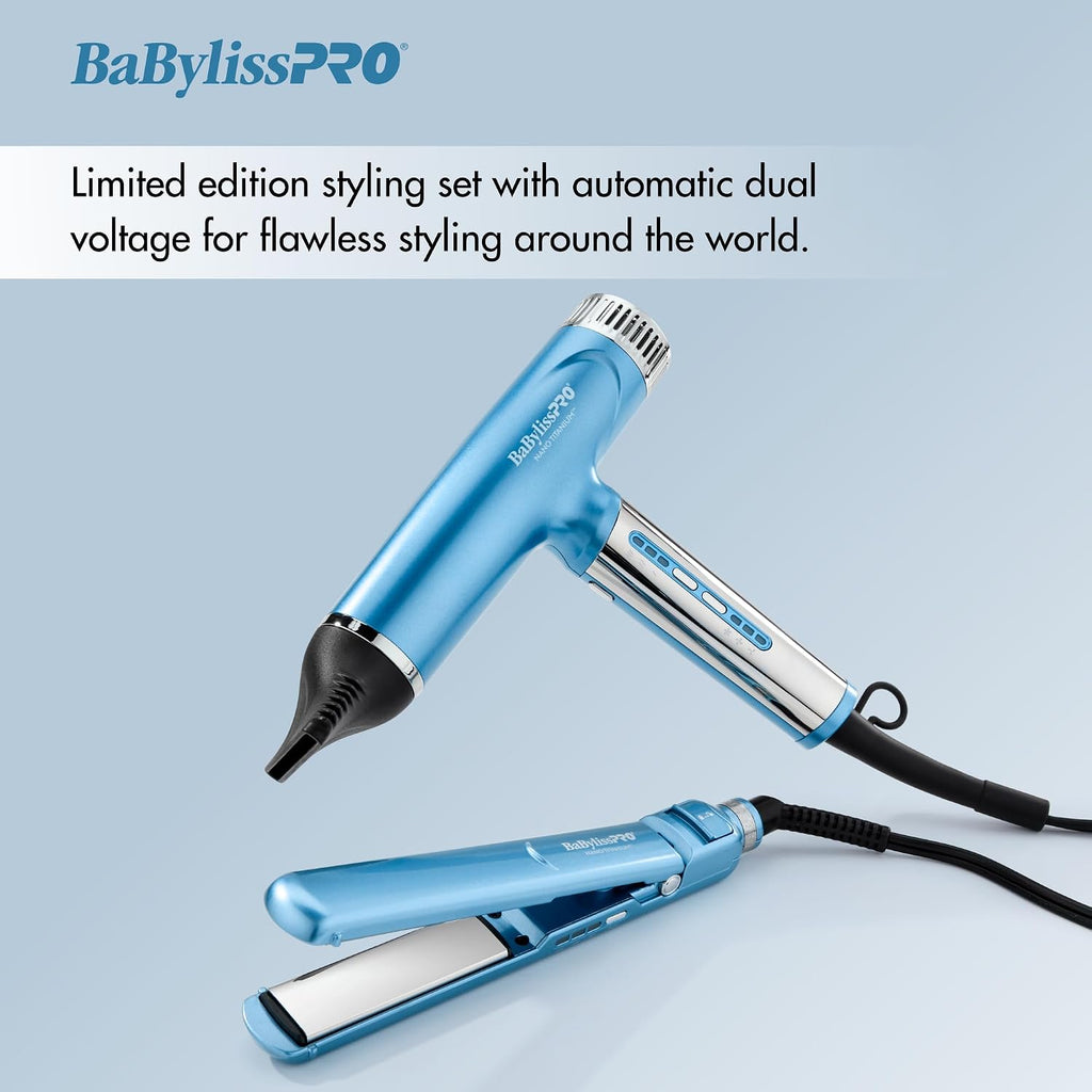 BaBylissPRO Nano Titanium Professional Nano Light Ionic Dual-Voltage Lightweight Hair Dryer