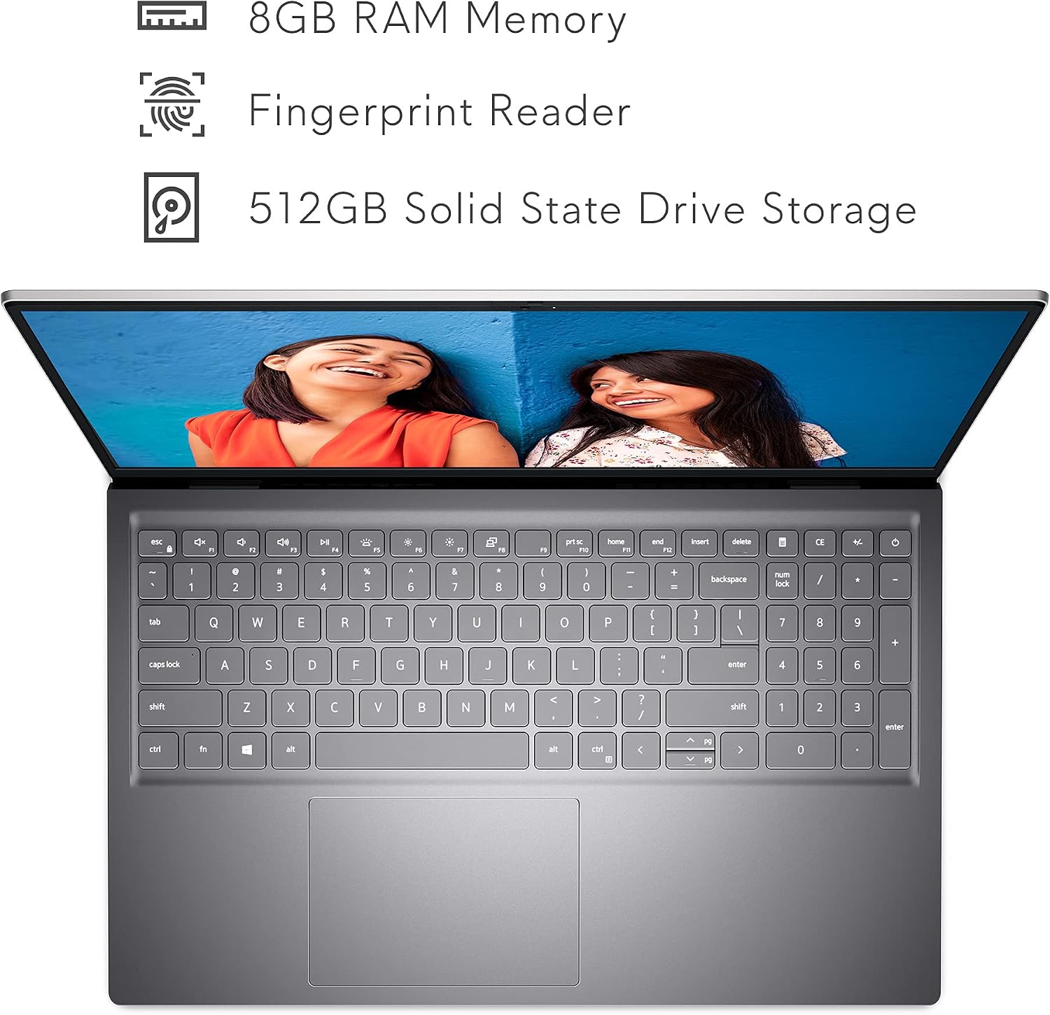 Dell Inspiron 15 5510 15.6 Inch Laptop Computer - Full HD (1920 x 1080) Display - Intel Core i5-11320H, 8GB DDR4 RAM, 512GB SSD, Intel Iris Xe Graphics, Windows 11 Home - Platinum Silver
