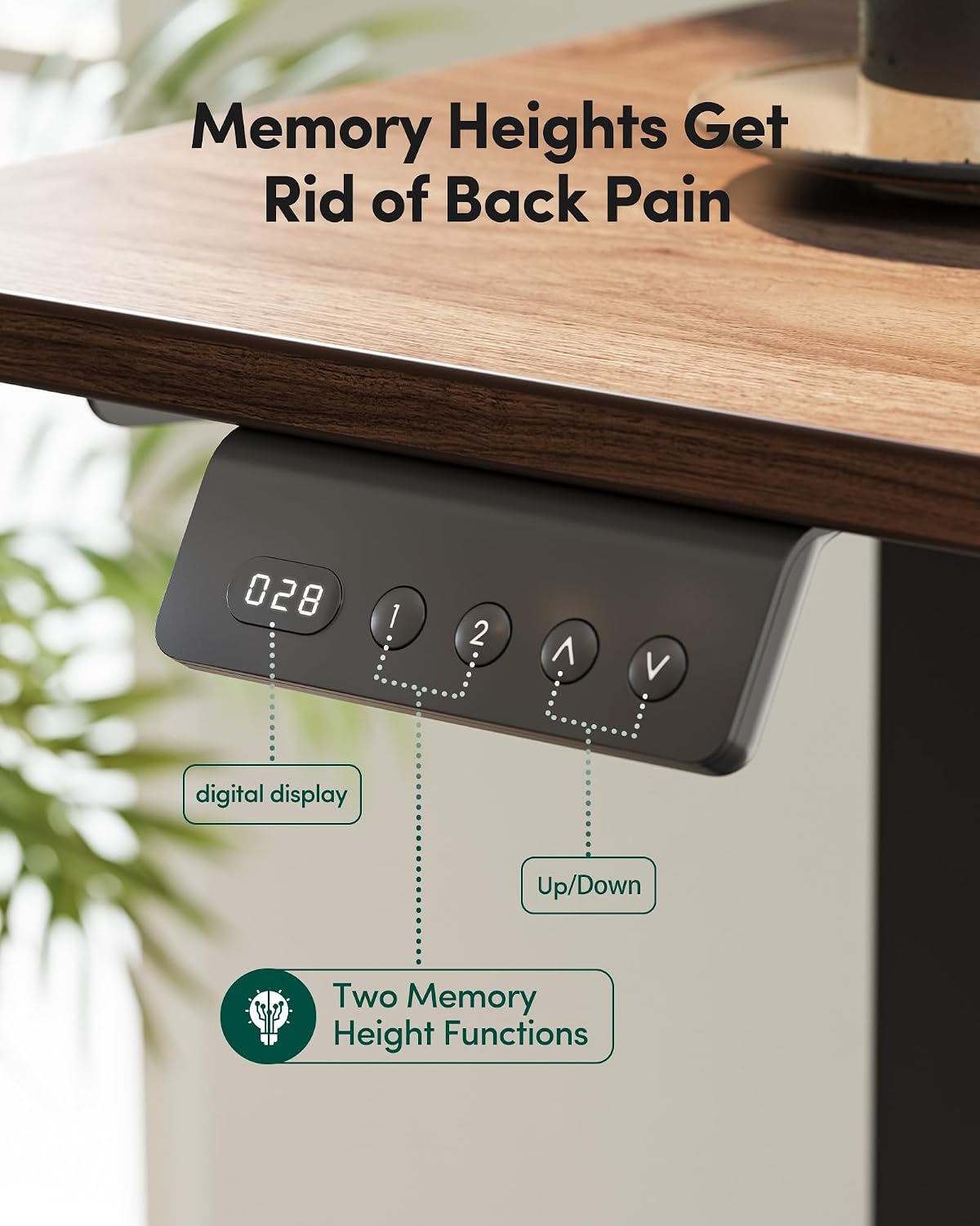 FEZIBO L Shaped Electric Standing Desk, 63x48 inch Large with Drawers | Reversible Tabletop, 2 Memory Height Settings | Home Office & Gaming Height-Adjustable Table, Black Walnut（2 Packages）