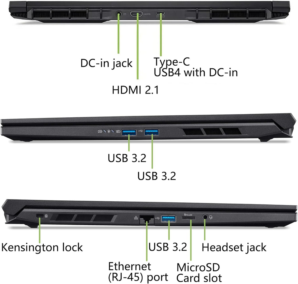 acer Nitro V 16 AI Gaming Laptop | 16' WUXGA IPS 180Hz | AMD Hexa-Core Ryzen 5 240 | 32GB DDR5 1TB SSD | GeForce RTX 5050 8GB DLSS4 (Up to 440 AI Tops) | Backlit Keyboard Win11 Pro w/DLCA Accessory