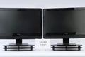 Vu Ryte Stackable 1 Inch Computer Monitor Riser Stand, Oval, Black, VUR 8800 48-Pack