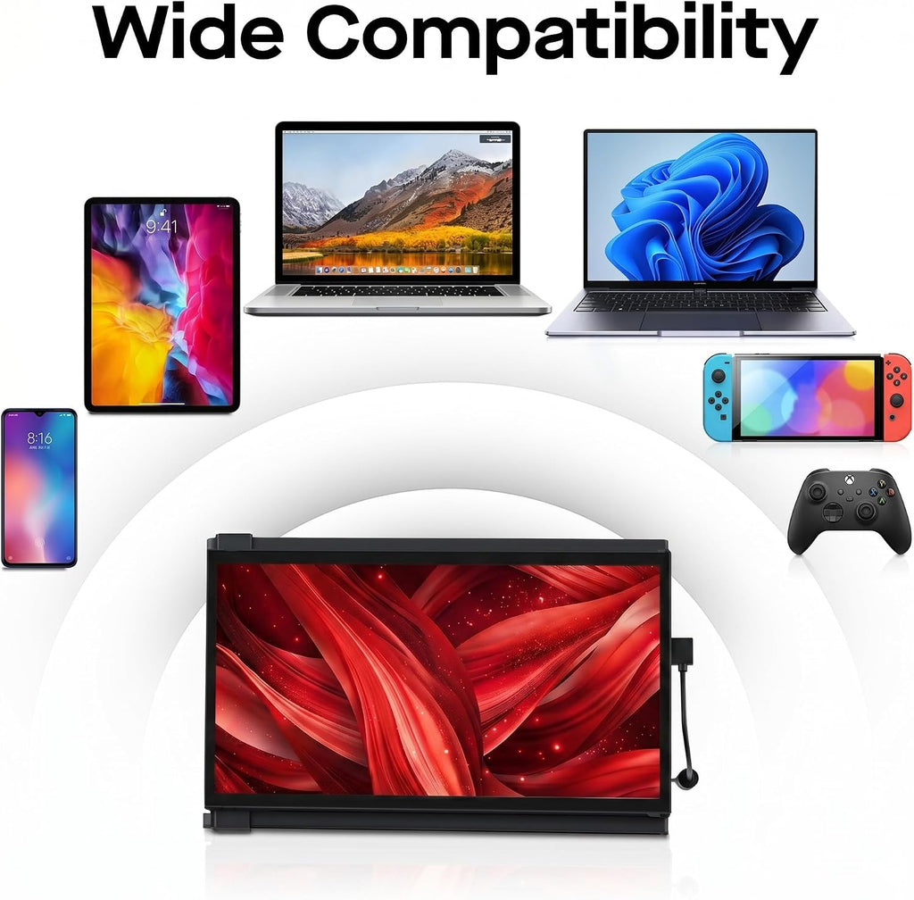 New Mobile Pixels Duex Plus DS Portable Monitor, 13.3' FHD 1080P Ultra Slim Laptop Monitor, HDMI/USB C Plug and Play Laptop Screen Extender for 13'-14' Laptops, Windows/Mac/Android/Switch Compatible