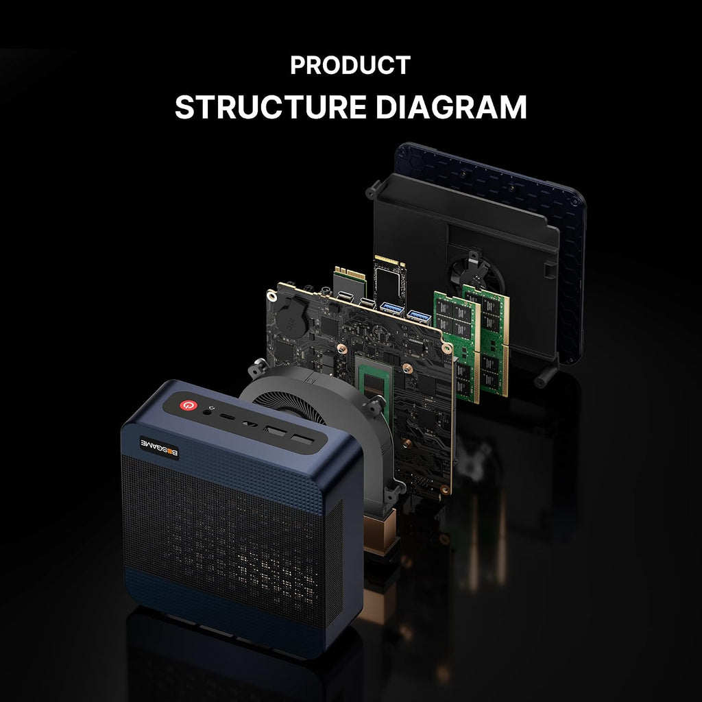 BOSGAME M4 Plus Oculink Mini Light Gaming PC, Ryzen 9 7940HS 11 Pro Mini Computers, 32GB DDR5, PCIe 4.0 x4 1TB SSD, Wi-Fi 6E AX210, Dual 2.5GbE LAN, USB 4 8K60Hz