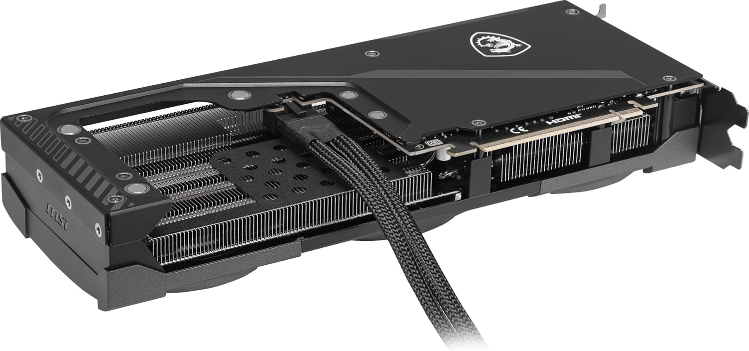 msi Gaming RTX 5070 Ti 16G Ventus 3X PZ OC Black Graphics Card (16GB GDDR7, 256-bit, Extreme Performance: 2482 MHz, DisplayPort x 3 2.1a, HDMI 2.1b, NVIDIA Blackwell Architecture)