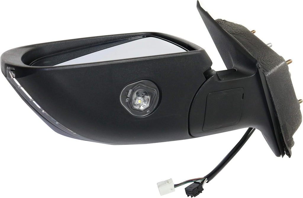 Garage-Pro Driver Side Power Heated Mirror for Jeep Cherokee 2014-2018 Power Fold With Signal Light, Blind Spot Monitor & Puddle Lamp; Without Memory & Auto-Dimming Paintable